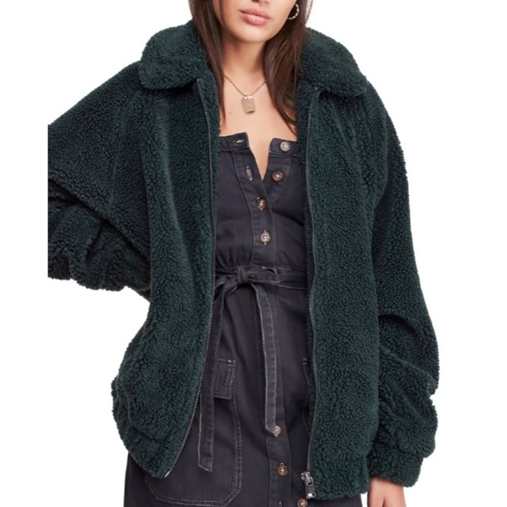 BDG URBAN OUTFITTERS Batwing Teddy Fleece Jacket